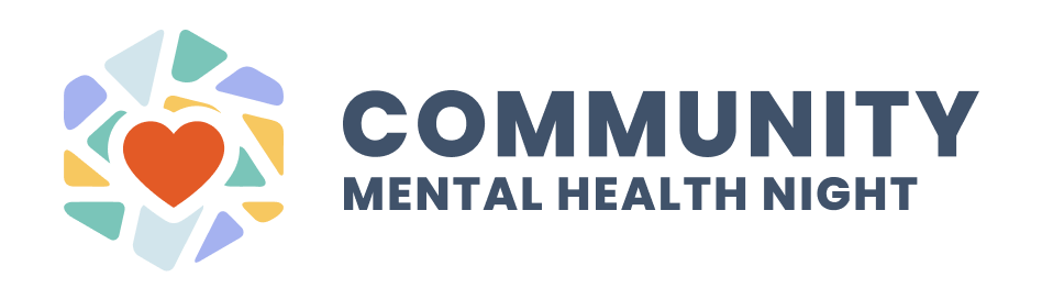 Community Mental Health Night Logo with Text horizontal